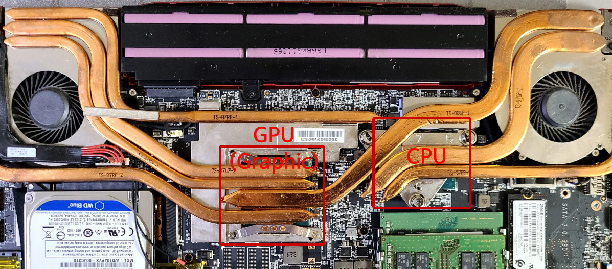 [잉여타임즈] MSI GP63 Leopard 8RE 분해 - GPU, CPU
